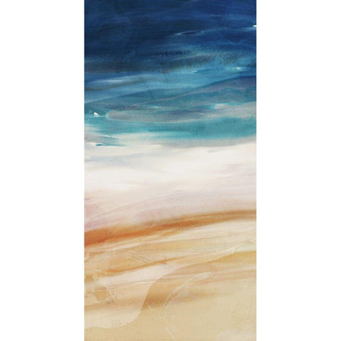 Sea Flow 1 Black Modern Wood Framed Art Print by Villa, Milli