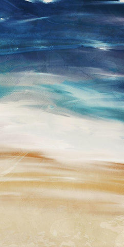 Sea Flow 2 White Modern Wood Framed Art Print with Double Matting by Villa, Milli