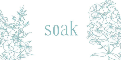 Soak White Modern Wood Framed Art Print with Double Matting by Villa, Milli