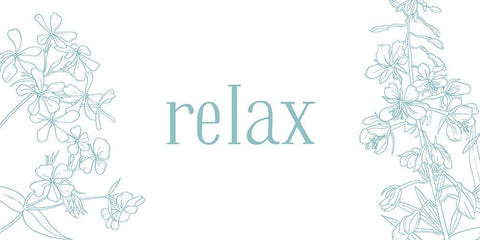 Relax White Modern Wood Framed Art Print with Double Matting by Villa, Milli