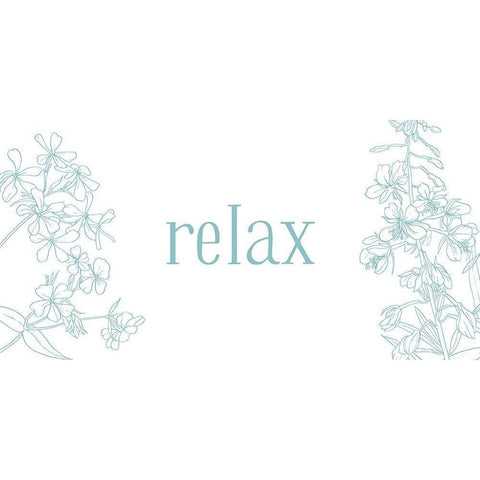 Relax Black Modern Wood Framed Art Print by Villa, Milli