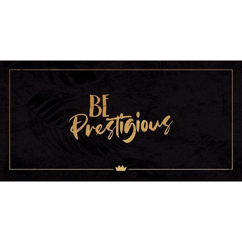 Be Prestigious Black Modern Wood Framed Art Print with Double Matting by Villa, Milli