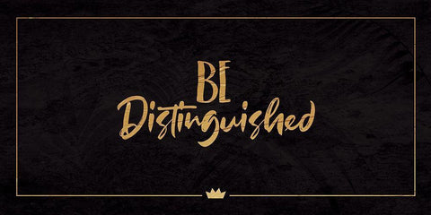 Be Distinguished Black Ornate Wood Framed Art Print with Double Matting by Villa, Milli