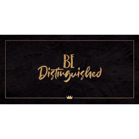 Be Distinguished Gold Ornate Wood Framed Art Print with Double Matting by Villa, Milli