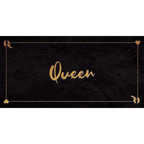 Queen Black Modern Wood Framed Art Print by Villa, Milli