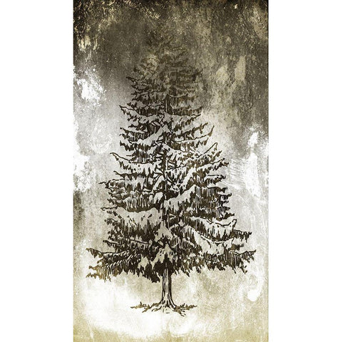 Tree In The Gloom 3 Gold Ornate Wood Framed Art Print with Double Matting by Villa, Milli