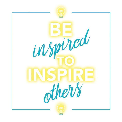 Inspire Others Black Modern Wood Framed Art Print by Villa, Mlli