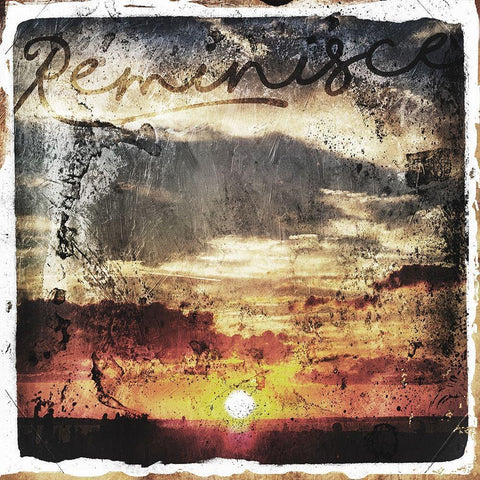 Reminisce Black Modern Wood Framed Art Print with Double Matting by Villa, Mlli