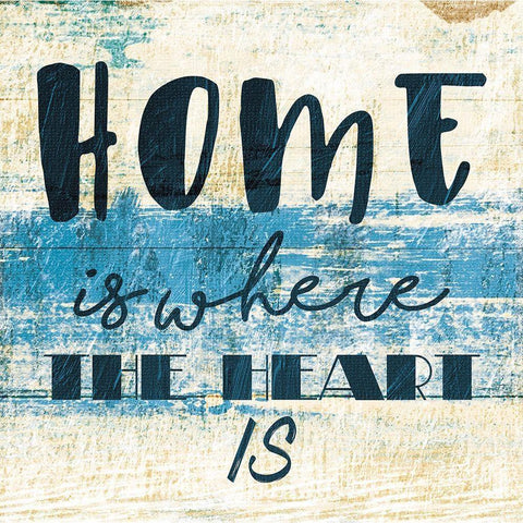 Home Heart White Modern Wood Framed Art Print by Villa, Mlli
