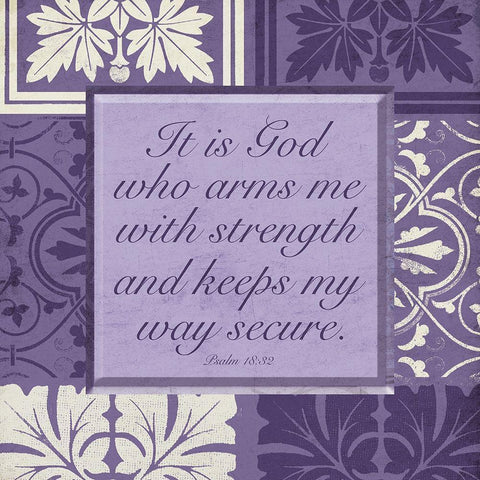 Violet God White Modern Wood Framed Art Print with Double Matting by Villa, Mlli