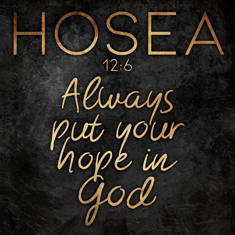 Gold Bold God Black Modern Wood Framed Art Print with Double Matting by Villa, Mlli