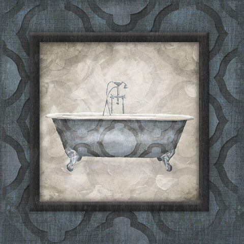 Enjoy The Soak Gold Ornate Wood Framed Art Print with Double Matting by Villa, Mlli