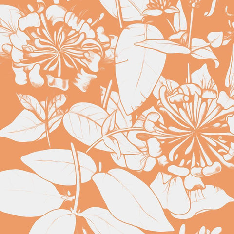 Sunshine Flowers Three White Modern Wood Framed Art Print with Double Matting by Villa, Mlli