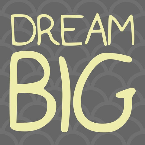 Big Dream Reverse White Modern Wood Framed Art Print by Villa, Mlli