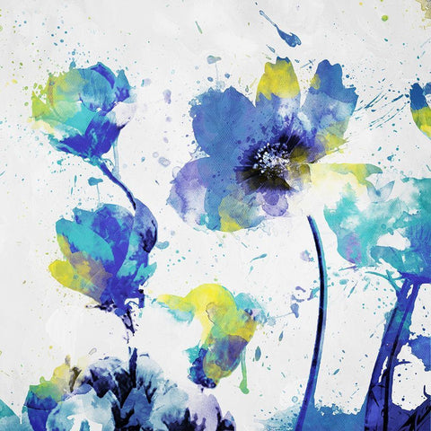 Flowers are Watered White Modern Wood Framed Art Print by Villa, Mlli