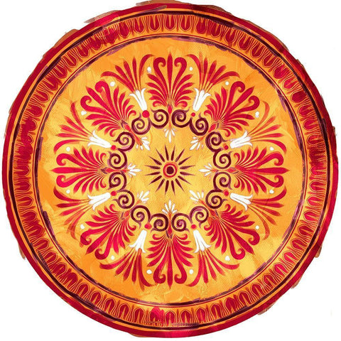 Medallion Plate Reversed White Modern Wood Framed Art Print by Villa, Mlli