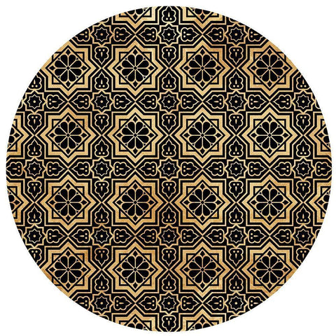 Dont Get Lost Circle White Modern Wood Framed Art Print with Double Matting by Villa, Milli
