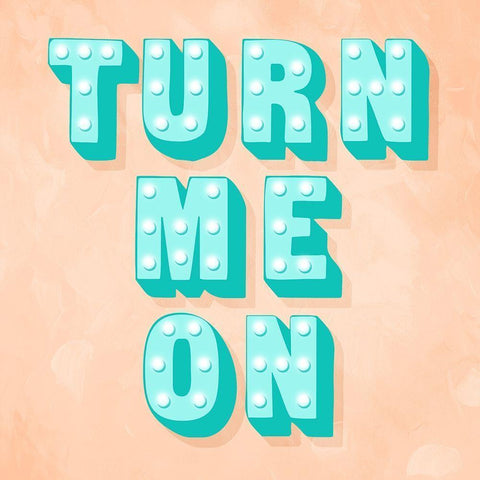 Turn Me On White Modern Wood Framed Art Print with Double Matting by Villa, Mlli