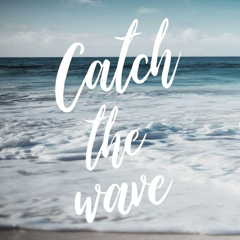 Catch The Wave Black Ornate Wood Framed Art Print with Double Matting by Villa, Mlli