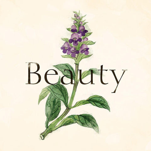 Beauty Flower White Modern Wood Framed Art Print by Villa, Mlli