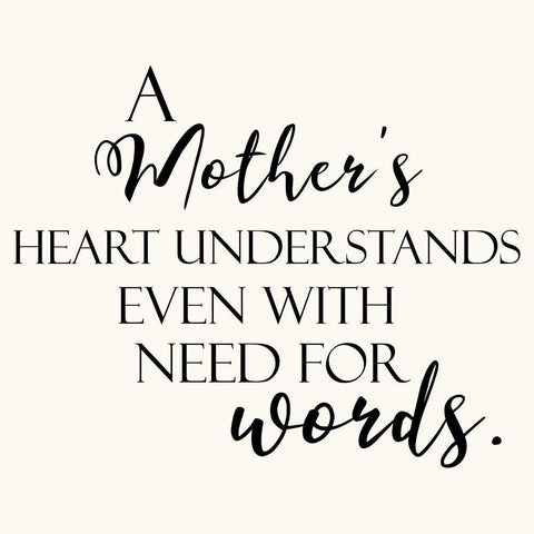 Mother Words White Modern Wood Framed Art Print with Double Matting by Villa, Mlli