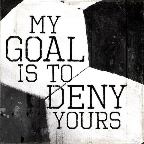 My Goal Black Ornate Wood Framed Art Print with Double Matting by Villa, Mlli