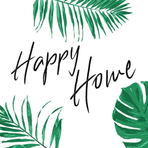 Happy Home Clean Black Modern Wood Framed Art Print with Double Matting by Villa, Mlli