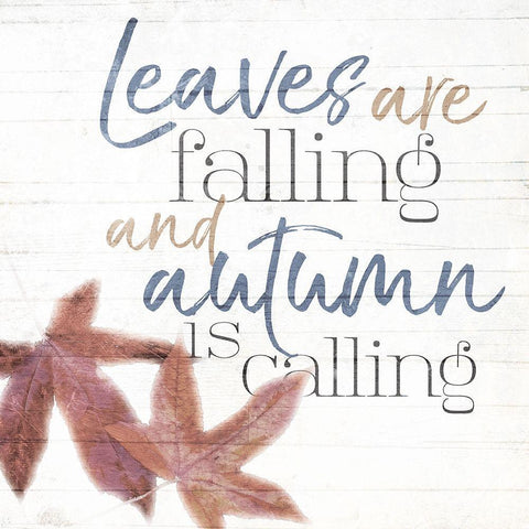 Leaves White Modern Wood Framed Art Print with Double Matting by Villa, Mlli