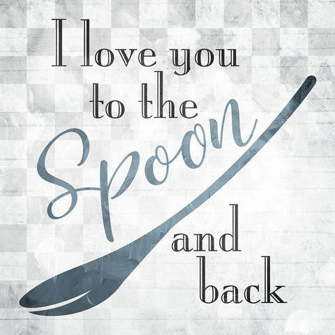 Spoon And Back Gold Ornate Wood Framed Art Print with Double Matting by Villa, Mlli