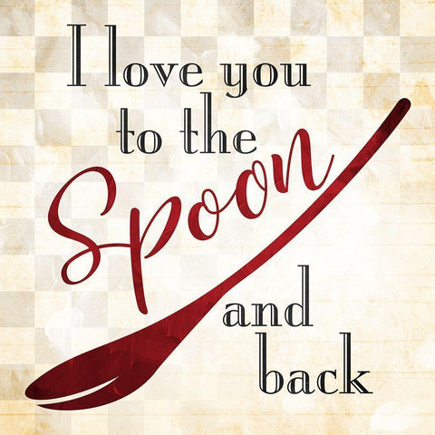 Spoon And Back Traditional Black Modern Wood Framed Art Print by Villa, Mlli