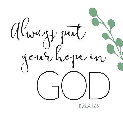 Always Put Green Black Ornate Wood Framed Art Print with Double Matting by Villa, Milli