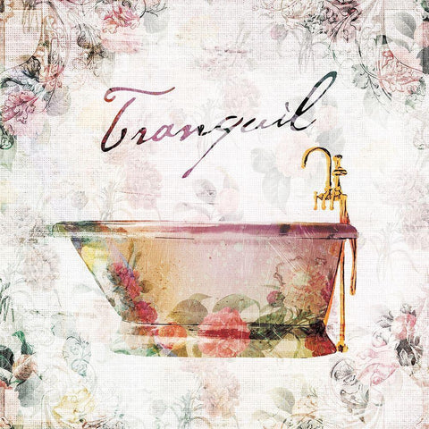 Vintage Tranquil White Modern Wood Framed Art Print by Villa, Milli