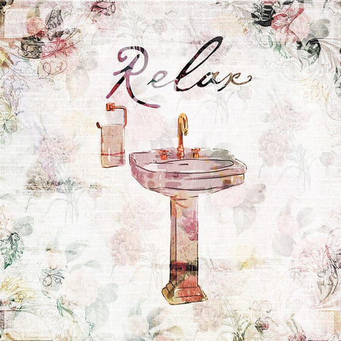 Vintage Relax Black Modern Wood Framed Art Print by Villa, Milli