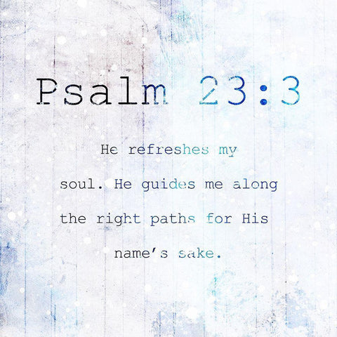 Psalm 233 Night Farm Black Ornate Wood Framed Art Print with Double Matting by Villa, Milli