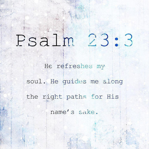 Psalm 233 Night Farm Black Modern Wood Framed Art Print by Villa, Milli