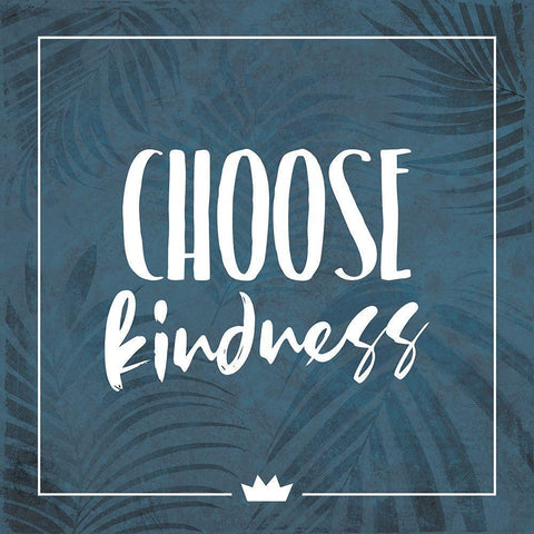 Choose Kindness Black Modern Wood Framed Art Print with Double Matting by Villa, Milli