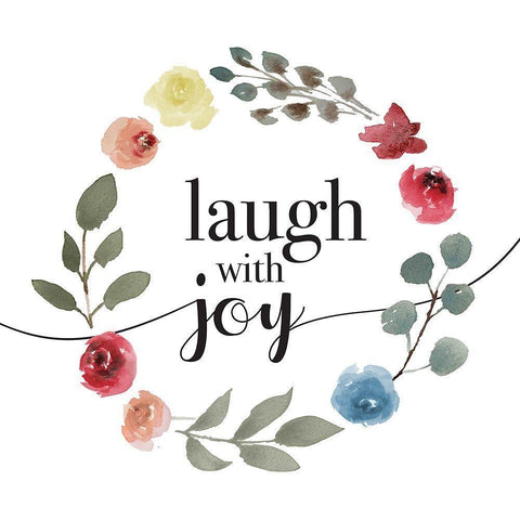 Laugh With Joy Gold Ornate Wood Framed Art Print with Double Matting by Villa, Milli