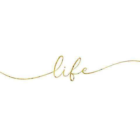 Gold Life Gold Ornate Wood Framed Art Print with Double Matting by Villa, Milli