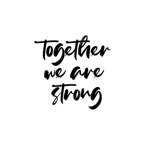 Together Black Modern Wood Framed Art Print by Villa, Milli