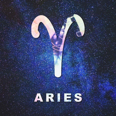 Aries Space Black Modern Wood Framed Art Print by Villa, Milli