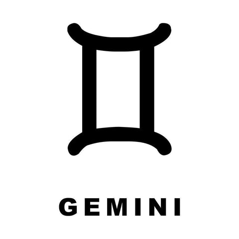 Gemini Black Modern Wood Framed Art Print by Villa, Milli