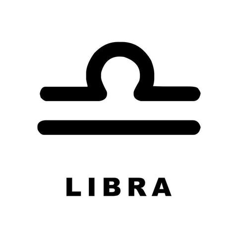 Libra Black Modern Wood Framed Art Print by Villa, Milli