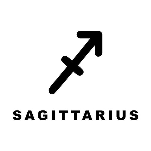 Sagittarius Black Modern Wood Framed Art Print by Villa, Milli