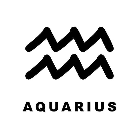 Aquarius Black Modern Wood Framed Art Print by Villa, Milli