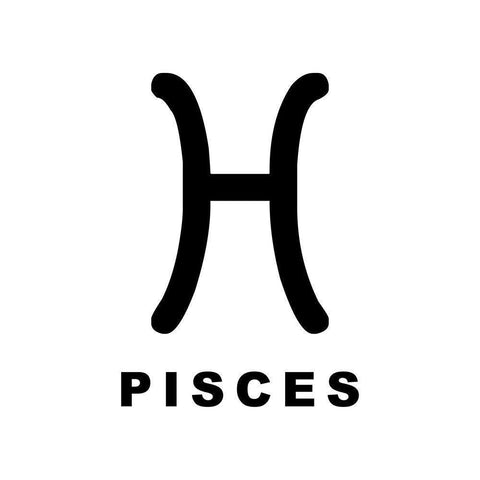 Pisces Black Modern Wood Framed Art Print by Villa, Milli