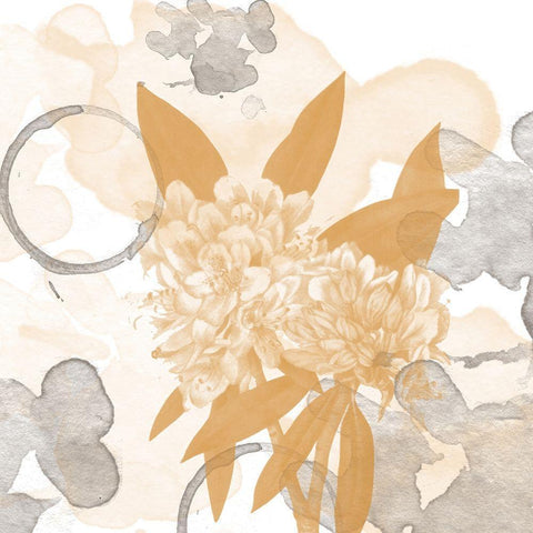 Flower Art 1 White Modern Wood Framed Art Print by Fraser, Orane