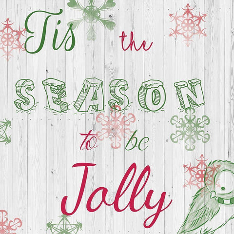 ChristmAs Typo 1 Black Modern Wood Framed Art Print with Double Matting by Fraser, Orane