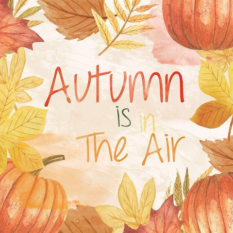 Fall Decor 2 White Modern Wood Framed Art Print by Fraser, Orane