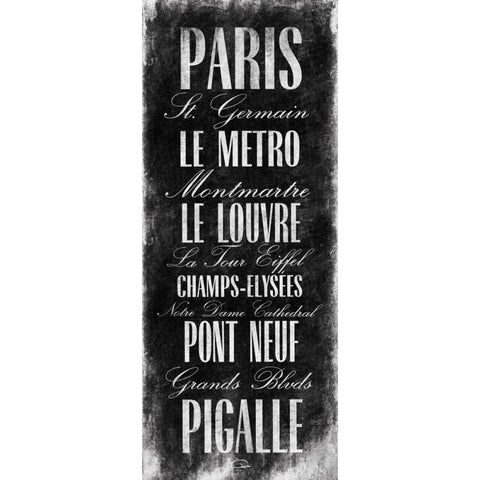 Paris White Modern Wood Framed Art Print by OnRei