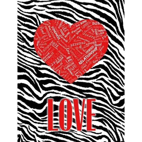 JUNGLE LOVE White Modern Wood Framed Art Print by OnRei